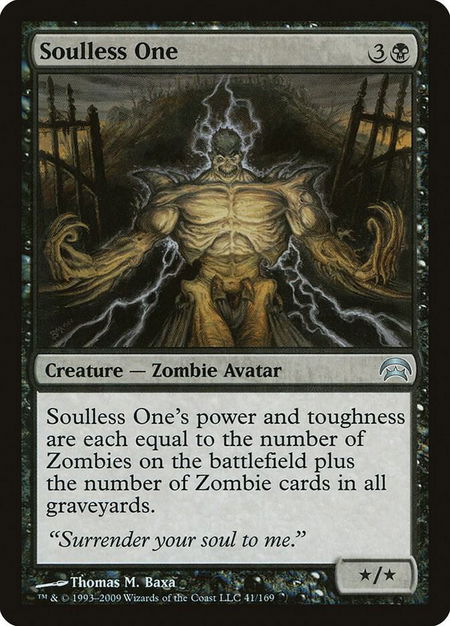 Soulless One - Planechase Magic: The Gathering trading card