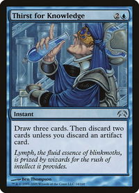 Thirst for Knowledge - Planechase (HOP) #14 - Uncommon Magic: The Gathering Trading Card