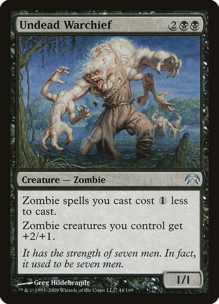 Undead Warchief - Planechase Magic: The Gathering trading card