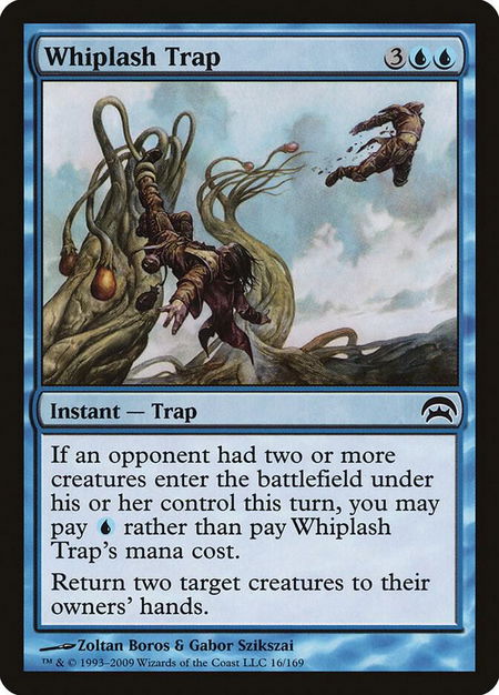 Whiplash Trap - Planechase Magic: The Gathering trading card