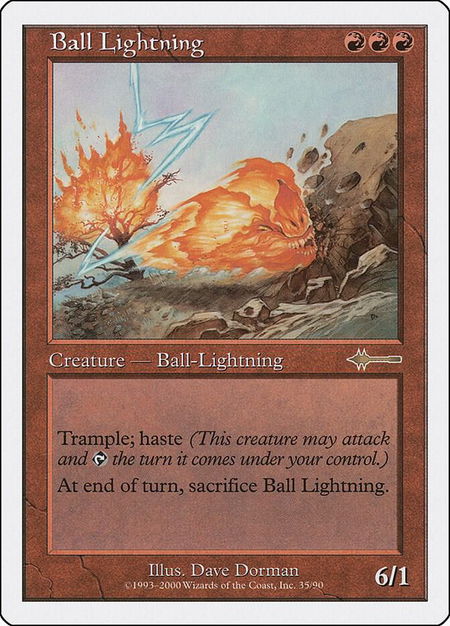 Ball Lightning - Beatdown Box Set Magic: The Gathering trading card