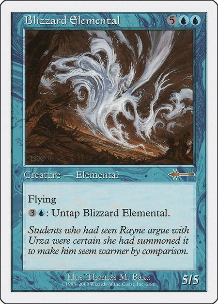 Blizzard Elemental - Beatdown Box Set Magic: The Gathering trading card