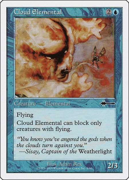 Cloud Elemental - Beatdown Box Set Magic: The Gathering trading card