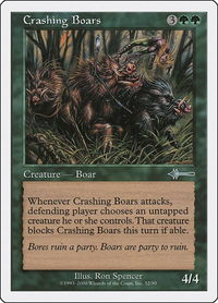 Crashing Boars - Beatdown Box Set (BTD) #52 - Uncommon Magic: The Gathering Trading Card