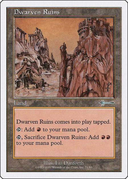 Dwarven Ruins - Beatdown Box Set Magic: The Gathering trading card