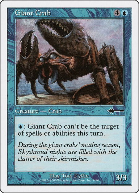 Giant Crab - Beatdown Box Set Magic: The Gathering trading card