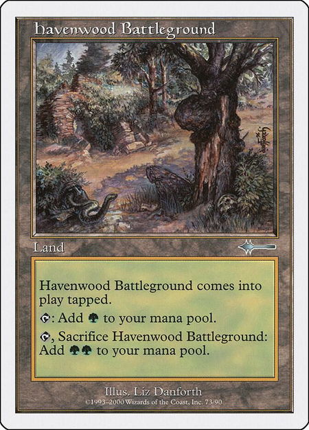 Havenwood Battleground - Beatdown Box Set Magic: The Gathering trading card
