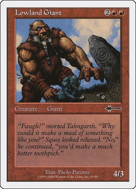 Lowland Giant - Beatdown Box Set Magic: The Gathering trading card