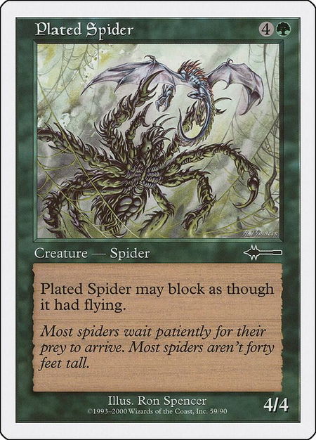 Plated Spider - Beatdown Box Set Magic: The Gathering trading card