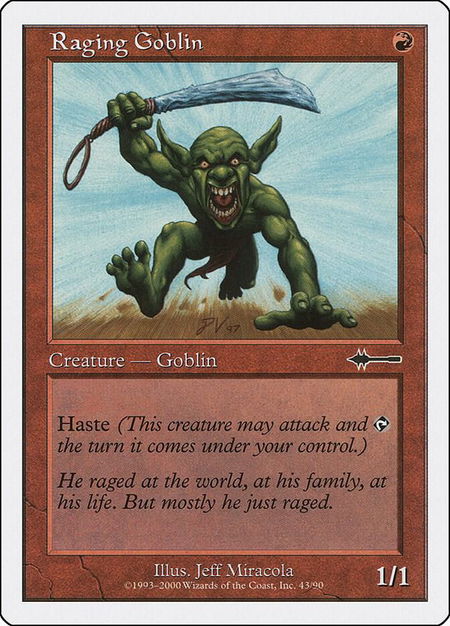 Raging Goblin - Beatdown Box Set Magic: The Gathering trading card