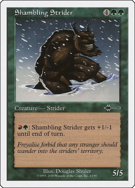 Shambling Strider - Beatdown Box Set Magic: The Gathering trading card