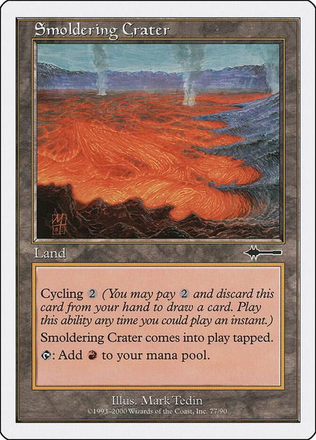 Smoldering Crater - Beatdown Box Set Magic: The Gathering trading card