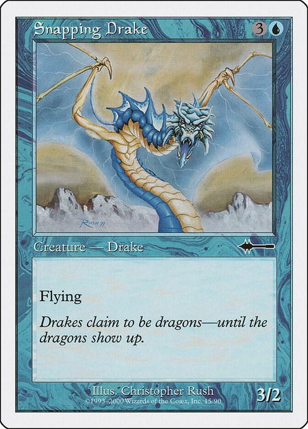 Snapping Drake - Beatdown Box Set Magic: The Gathering trading card