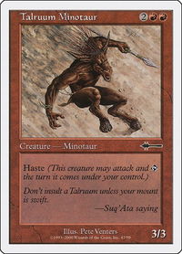 Talruum Minotaur - Beatdown Box Set (BTD) #47 - Common Magic: The Gathering Trading Card