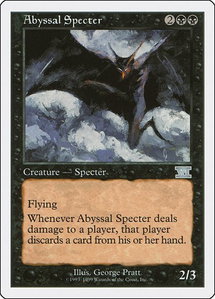 Abyssal Specter - Battle Royale Box Set (BRB) #null - Uncommon Magic: The Gathering Trading Card
