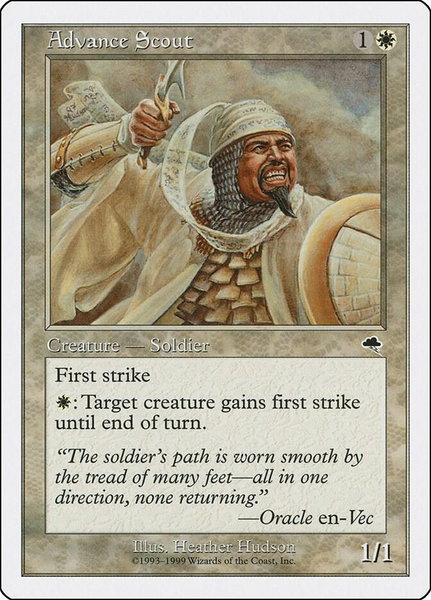 Advance Scout trading card from Battle Royale Box Set Advance Scout - Battle Royale Box Set Magic: The Gathering trading card