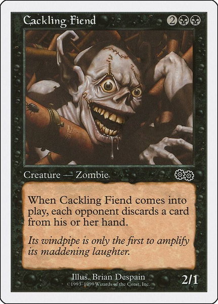Cackling Fiend - Battle Royale Box Set Magic: The Gathering trading card