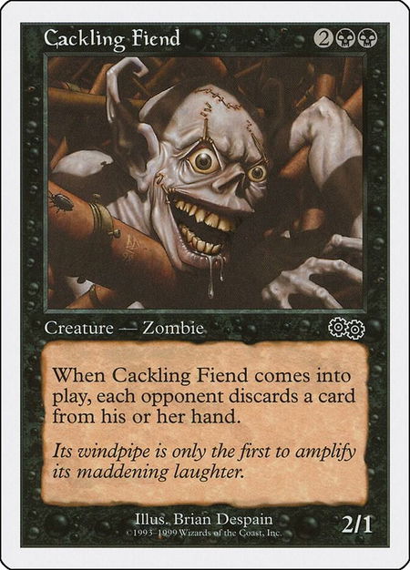 Cackling Fiend - Battle Royale Box Set Magic: The Gathering trading card