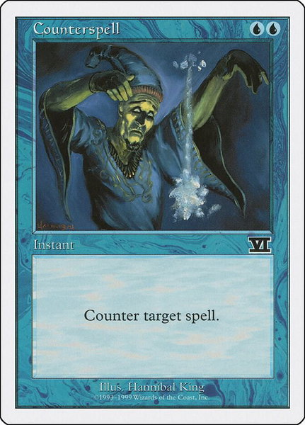 Counterspell trading card from Battle Royale Box Set Counterspell - Battle Royale Box Set Magic: The Gathering trading card