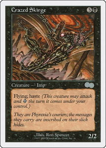 Crazed Skirge - Battle Royale Box Set (BRB) #null - Uncommon Magic: The Gathering Trading Card