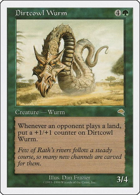 Dirtcowl Wurm - Battle Royale Box Set Magic: The Gathering trading card