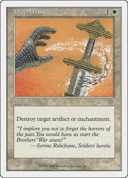 Disenchant trading card from Battle Royale Box Set Disenchant - Battle Royale Box Set Magic: The Gathering trading card