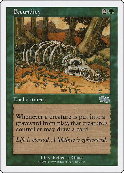 Fecundity trading card from Battle Royale Box Set Fecundity - Battle Royale Box Set Magic: The Gathering trading card
