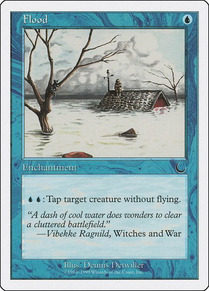 Flood trading card from Battle Royale Box Set Flood - Battle Royale Box Set Magic: The Gathering trading card