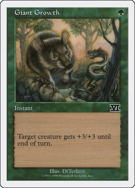 Giant Growth trading card from Battle Royale Box Set Giant Growth - Battle Royale Box Set Magic: The Gathering trading card