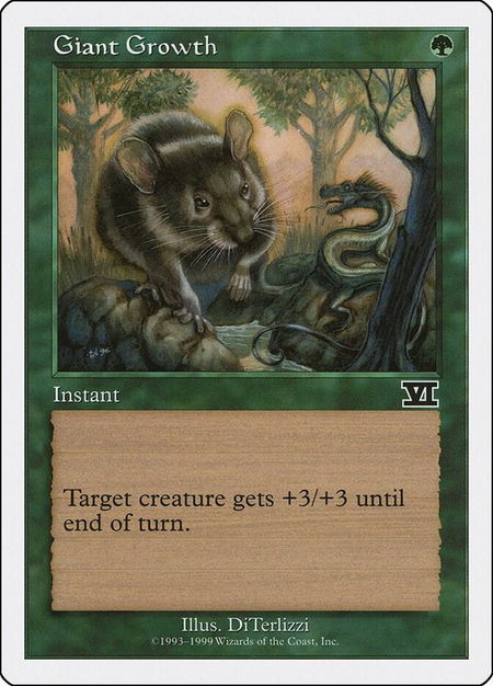 Giant Growth - Battle Royale Box Set Magic: The Gathering trading card