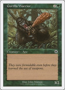 Gorilla Warrior - Battle Royale Box Set (BRB) #null - Common Magic: The Gathering Trading Card