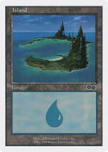 Island (110) - Battle Royale Box Set (BRB) #null - Land Magic: The Gathering Trading Card