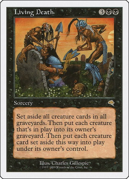 Living Death trading card from Battle Royale Box Set Living Death - Battle Royale Box Set Magic: The Gathering trading card