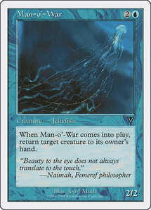 Man-o'-War - Battle Royale Box Set (BRB) #null - Common Magic: The Gathering Trading Card