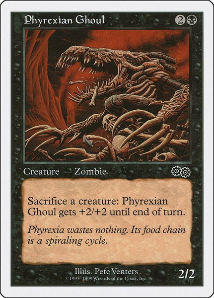 Phyrexian Ghoul trading card from Battle Royale Box Set Phyrexian Ghoul - Battle Royale Box Set Magic: The Gathering trading card