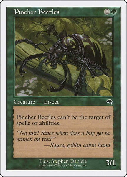 Pincher Beetles trading card from Battle Royale Box Set Pincher Beetles - Battle Royale Box Set Magic: The Gathering trading card