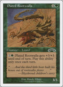 Plated Rootwalla - Battle Royale Box Set (BRB) #null - Common Magic: The Gathering Trading Card