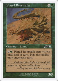 Plated Rootwalla - Battle Royale Box Set (BRB) #52 - Common Magic: The Gathering Trading Card