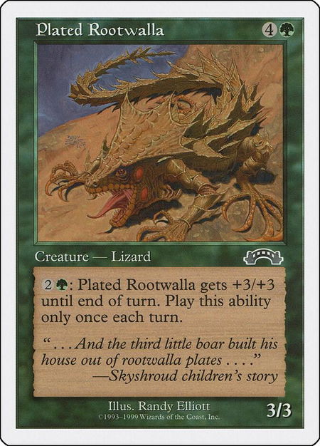 Plated Rootwalla - Battle Royale Box Set Magic: The Gathering trading card