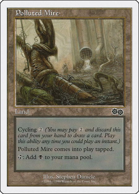 Polluted Mire - Battle Royale Box Set Magic: The Gathering trading card