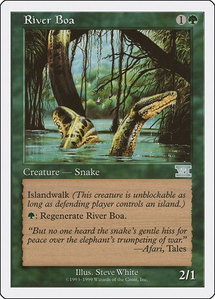 River Boa - Battle Royale Box Set (BRB) #null - Uncommon Magic: The Gathering Trading Card