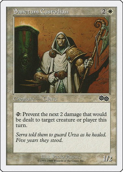 Sanctum Custodian trading card from Battle Royale Box Set Sanctum Custodian - Battle Royale Box Set Magic: The Gathering trading card