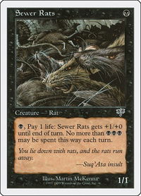 Sewer Rats - Battle Royale Box Set (BRB) #70 - Common Magic: The Gathering Trading Card