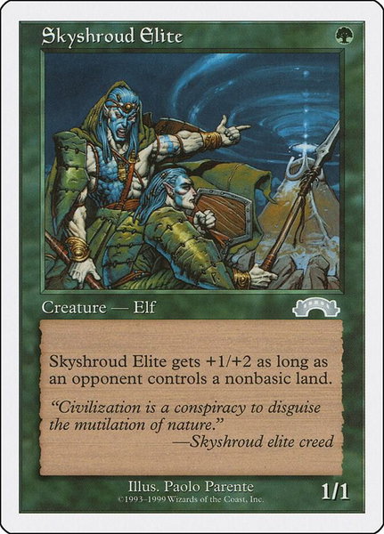 Skyshroud Elite trading card from Battle Royale Box Set Skyshroud Elite - Battle Royale Box Set Magic: The Gathering trading card