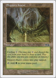 Slippery Karst - Battle Royale Box Set (BRB) #null - Common Magic: The Gathering Trading Card