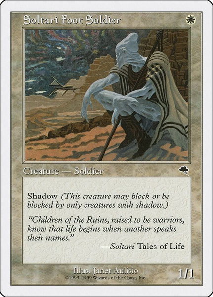 Soltari Foot Soldier trading card from Battle Royale Box Set Soltari Foot Soldier - Battle Royale Box Set Magic: The Gathering trading card