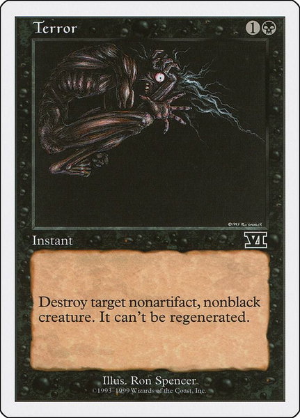 Terror trading card from Battle Royale Box Set Terror - Battle Royale Box Set Magic: The Gathering trading card