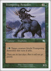 Trumpeting Armodon - Battle Royale Box Set (BRB) #null - Uncommon Magic: The Gathering Trading Card