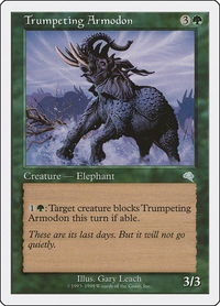 Trumpeting Armodon - Battle Royale Box Set (BRB) #90 - Uncommon Magic: The Gathering Trading Card