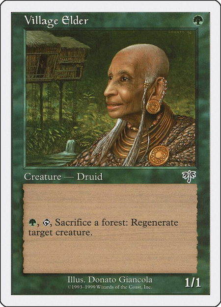 Village Elder - Battle Royale Box Set Magic: The Gathering trading card